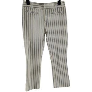 Anthropologie The Essential Slim Striped Dress Pants Size 2
